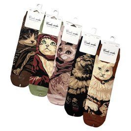 Женские Хлопковые Носки С Котиками Coalo 36-41 BM900 фото 1