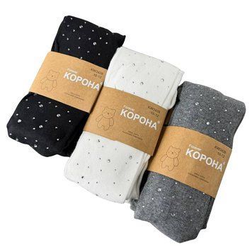 Дитячі Колготи Зі Стразами Для Дівчат Корона 10-12 KW3439 фото 1