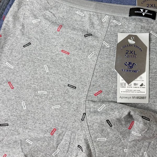 Чоловічі Боксери (Бавовна+Бамбук) Vericoh 2XL-4XL V1-9528BT фото 3