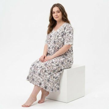 Жіноча Нічна Сорочка Plus Size Xue Li Xiang XL-5XL 632-1B фото 1