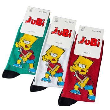 Яскраві Молодіжні Шкарпетки З Принтом JUBI 36-40 JB010-322 фото 1
