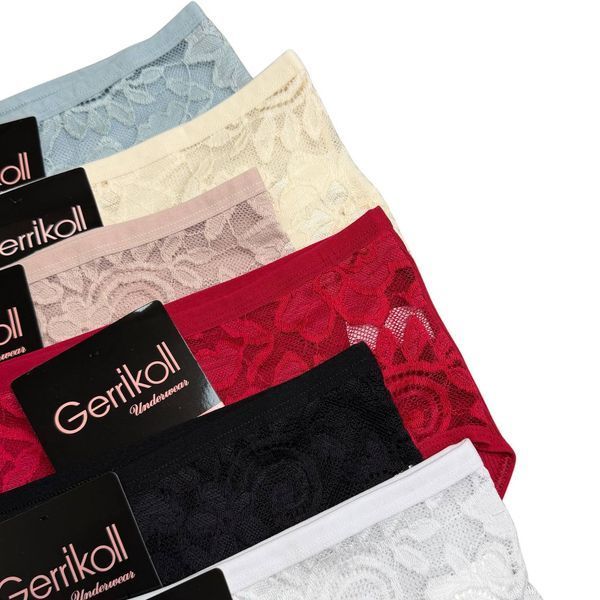 Жіночі Труси-Сліпи Напівбатал З Гіпюром Gerricoll XL-3XL Y2532 фото 3