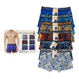 Мужские Боксеры С Принтом (12 шт) UOMO M-2XL R91184 фото 1