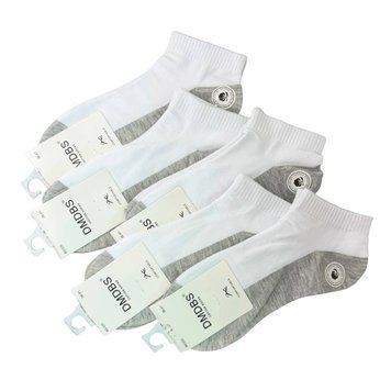 Білі Жіночі Короткі Шкарпетки (Сіра Стопа) DMDBS 36-41 BS025 фото 1