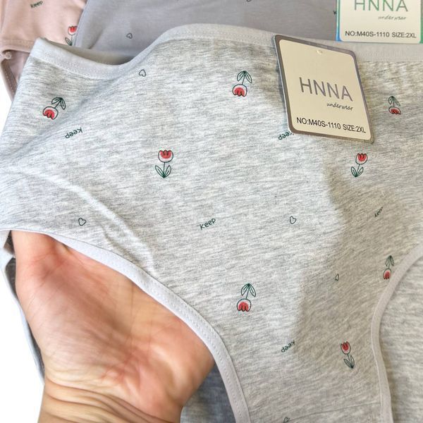 Женские Трусы Слипы Батал С Цветочками Hana 2XL-4XL M40S-1110 фото 2
