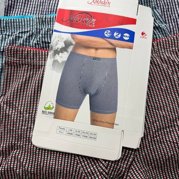 Боксери Чоловічі В Клітинку Nickdar L-3XL 3059 фото 4