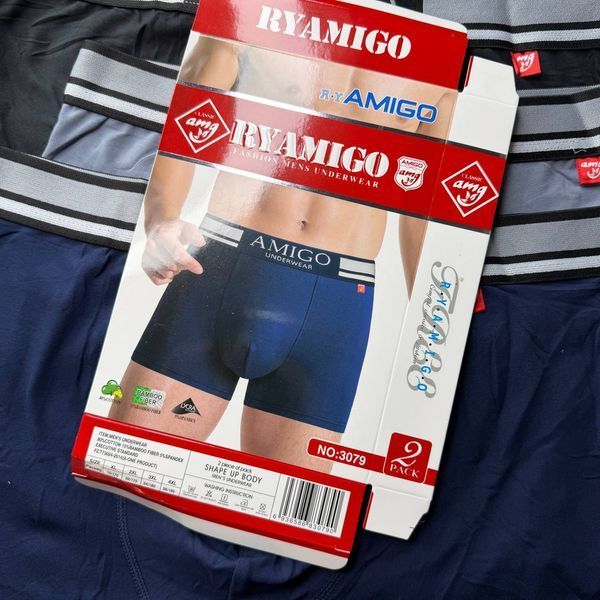 Чоловічі Боксери Бавовна+Бамбук RyAmigo XL-4XL 3079 фото 3