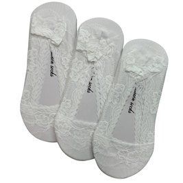 Женские Следы С Гипюром (На Силиконе) Золото One Size Y238-2 фото 1