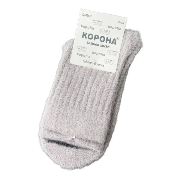 Теплі Дитячі Шкарпетки З Вовни Альпаки Корона 21-26 C3656-2 фото 2