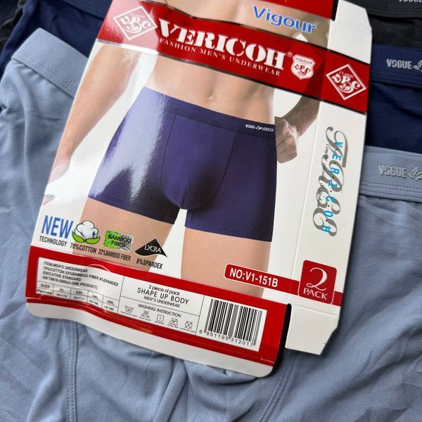 Чоловічі Труси Боксери Vericoh XL-4XL V1-151B фото 3