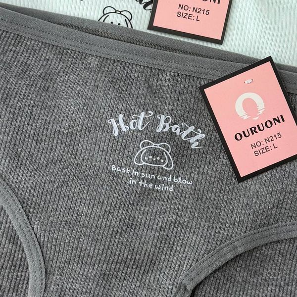 Жіночі Трусики В Рубчик Ouruoni L-2XL N215 фото 3