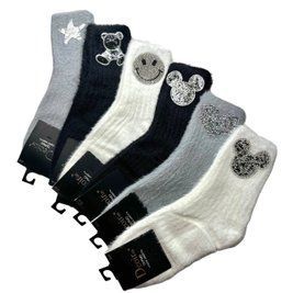 Женские Норковые Носки Со Стразами Deoiros 37-41 H8035-6 фото 1